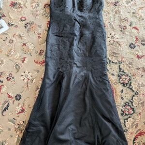 Sophisticated Black Lace Wedding Gown